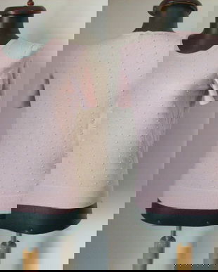 HUGO BOSS BLUZA LANA ROSE PUDRA