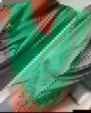 SPLENDIDA ESARFA TRIUNGHIULARA BRODERIE