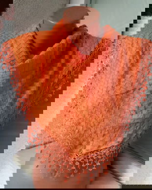 ESARFA TRIUNGHIULARA  BUMBAC BRODERIE BUMBAC