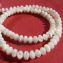 Sidef alb NATURAL disc aprox 6x4 mm