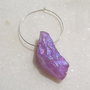 Violet Titanium Quartz 3 aprox 29x12 mm
