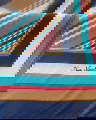 PIERRE CARDIN  ESARFA MATASE NATURALA ORIGINALA