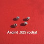 Margica / distantier din argint .925 rodiat aprox 4.5 mm diametru