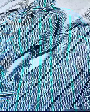 Camasa mătase naturala , dungi