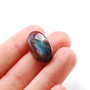 Cabochon Labradorit  oval - Multicolor cu fundal rosiatic -  L282
