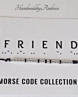 Bratara reglabila cod Morse FRIEND