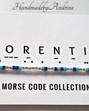 Bratara reglabila cod Morse FLORENTINA