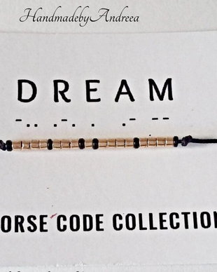 Bratara reglabila cod Morse DREAM