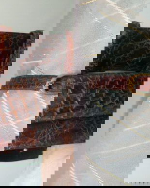 CUREA BROWN PIELE DE REPTILA