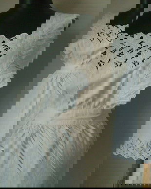 SORT ALB BUMBAC BRODERIE