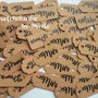 Etichete craft cu mesaj personalizat/ Etichete marturii