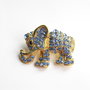 Brosa "elefant" cu cristale
