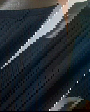 HAMMER FUSTA PLISATA STOFA BLEUMARIN