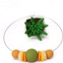 Colier Double Wear-Wear it 2 Ways! Colectia POPS/ocru, verde oliv, auriu