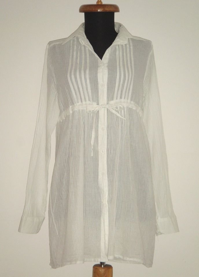 Bluza camasa din batist fin, cu dungulite
