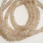 Agate bej - nude rondele mici fatetate sir aprox 18.5 cm - fara inchizatoare