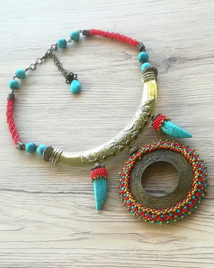 VANDUT- Set Colier si Cercei TRIBAL