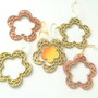 4 flori lemn, decoratiuni lemn
