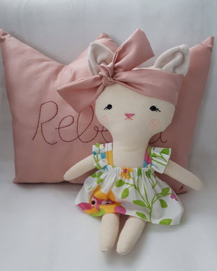 Baby pisicuța+perna decorativa