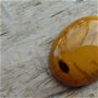 Cabochon mustard jasper, 40x30 mm