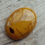 Cabochon mustard jasper, 40x30 mm