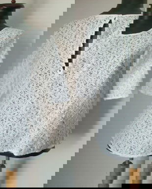 BLUZA ALBA DANTELA BUMBAC RETRO