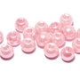 Perle din sticla, 6 mm, roz