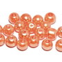 Perle din sticla, 6 mm, portocalii