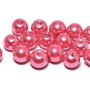 Perle din sticla, 6 mm, crimson