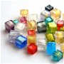 Mix margele Murano cal. a ll-a, Happy Light Cubes, 60 g (cod 4614)