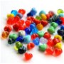Mix margele Murano cal. a ll-a, Rainbow Hearts, 55 g (cod 4618)