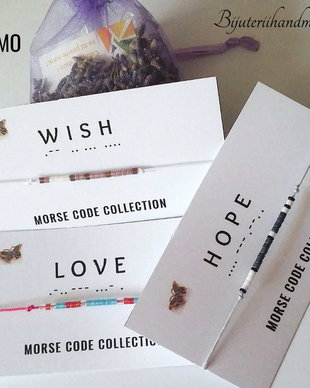 Oferta promo 2+1 Gratis Bratari reglabile Morse Code Collection
