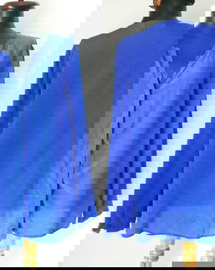 HALLHUBER BLUZA MATASE NATURALA ALBASTRU INDIGO