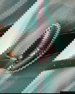 CUREA VERDE PIELE NATURALA