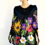 Vândut Poncho cu floricele de vara impaslite