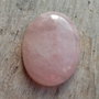 Cabochon cuart roz, 40x30 mm