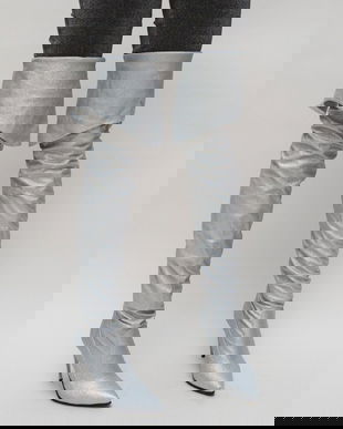 Cizme Ferdin Argintii