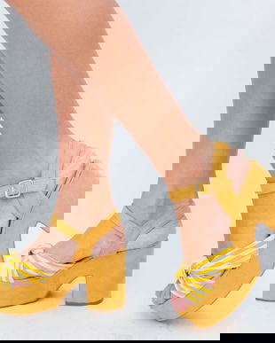 Sandale Madre Galbene