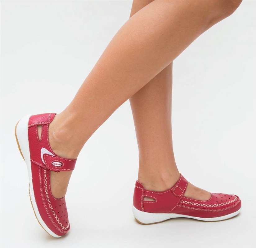 Pantofi Casual Confort Rosii