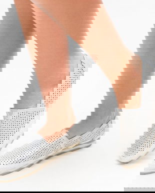 Espadrile Taco Argintii