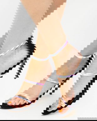 Sandale Cu Toc Kim Roz Mix