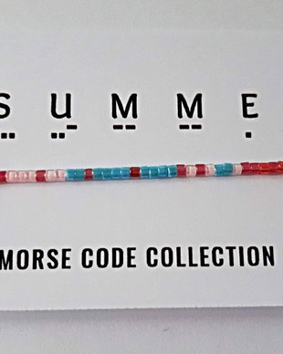 Bratara reglabila cod Morse SUMMER