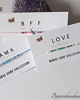Oferta promo 2+1 Gratis Bratari reglabile Morse Code Collection