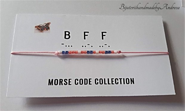 Oferta promo 2+1 Gratis Bratari reglabile Morse Code Collection