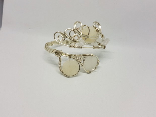 Bratara reglabila , Bratara cu pietre naturale,Bratara handmade.