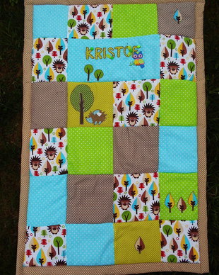 Plapuma personalizata bebe Arici