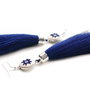 Cercei cu ciucuri si broderie manuala cod CC1002