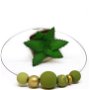 Colier Double Wear-Wear it 2 Ways! Colectia POPS/verde oliv, auriu