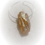 Gold Titanium Quartz 1 aprox 24x11 mm