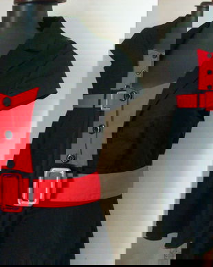 ROCHIE MIDI BUMBAC ROSU NEGRU